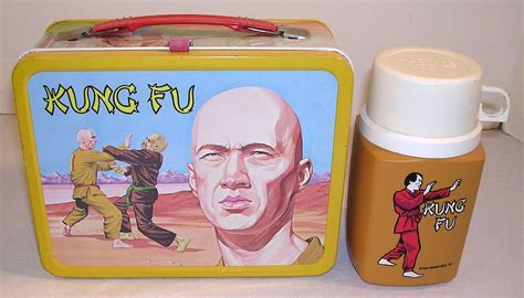 kung fu metal lunch box|Vintage 1974 KUNG FU Metal Lunch Box .